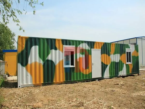 Shipping Container House With Different Colors 1