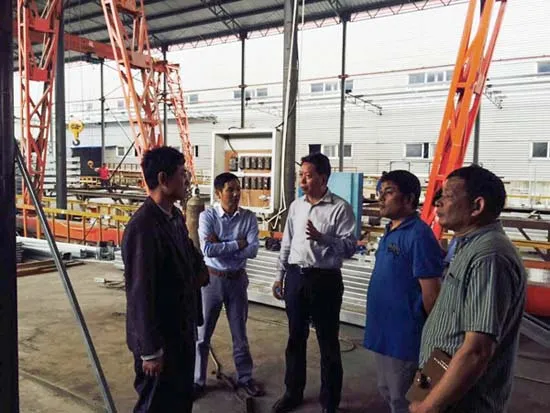 Wang Guodong, président en exercice du chantier naval de Wuxi