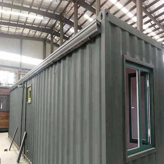 Casa de contenedores de envío personalizada con puerta de cristal - SCH005