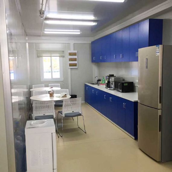 Oficinas de contenedores anticorrosión de paquete plano con instalaciones. - FPCH006