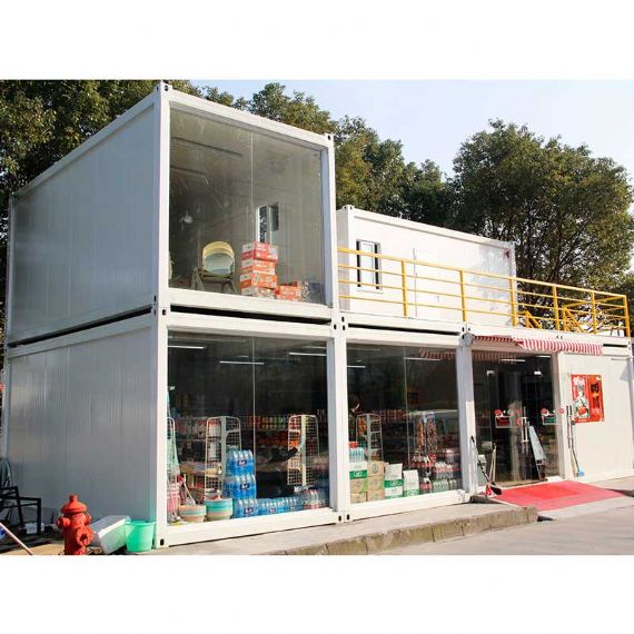 Uso de la casa del envase del paquete plano de la pared de cristal para el supermercado - FPCH020