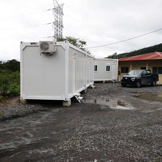 Flat pack container house use for public toilet project in Panama - FPCH010