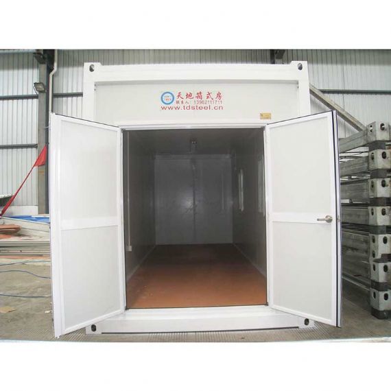 Moveable container house with double steel door - FPCH024