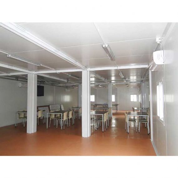 Zweistöckiges Flatpack-Containerhaus mit Multifunktion und Regenschuppen - FPCH014