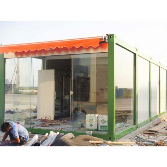 Glaswand Flatpack-Containerhaus-Projekt Lenovo Projekt - FPCH015