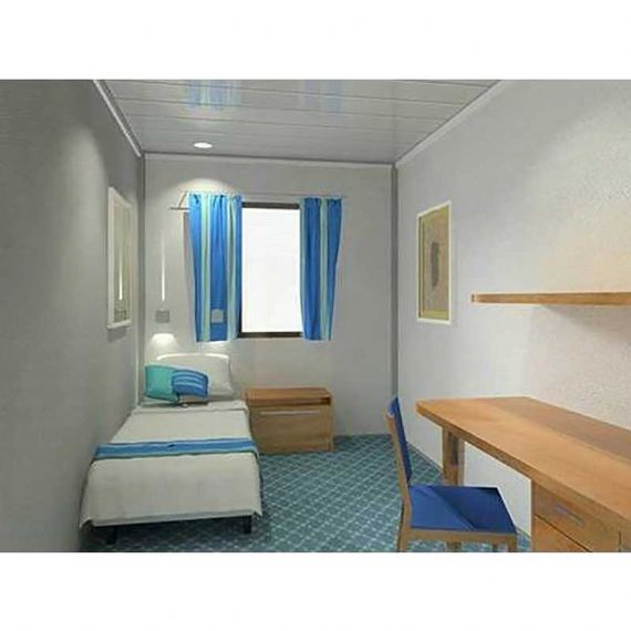 Glaswand Flatpack-Containerhaus Lenovo Projekt mit Steinwoll-Isolierung - FPCH016