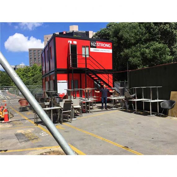 Modulares Flatpack-Container-Restaurant in Kundenspezifischer Farbe - FPCH030