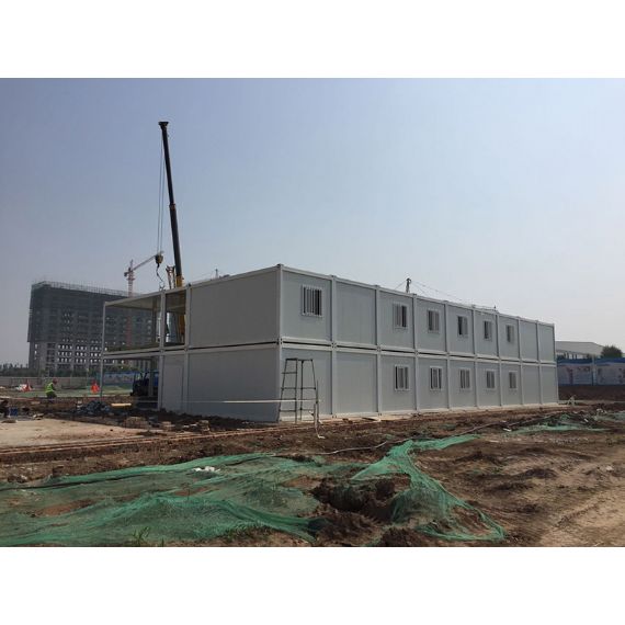 Flachgehäuse-Behälter-Haus-Projekt-modularer Haus-Gebrauch für Anpassung vor Ort umweltfreundliche schnelle Installation - FPCH063