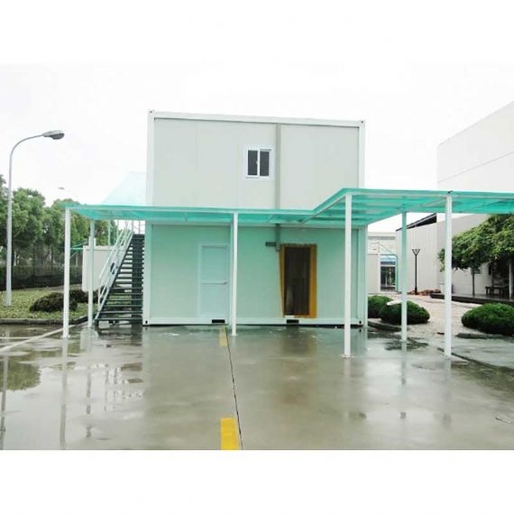 Maison à conteneurs multi-fonctions à deux étages avec bassin de pluie - FPCH014