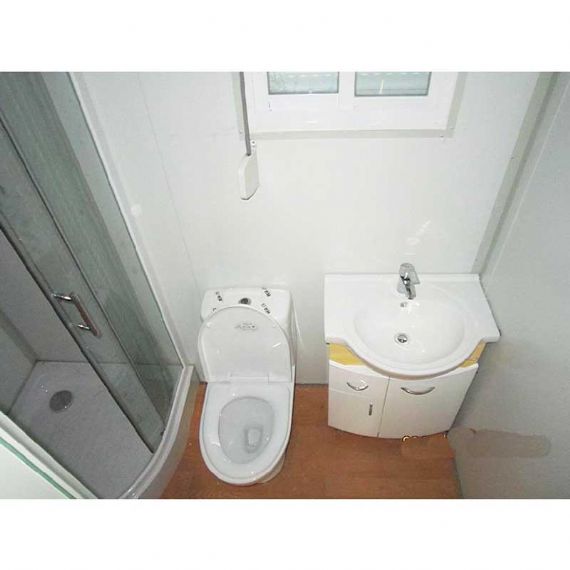 Mur de verre isolation laine de roche pack plat conteneur maison Lenovo projet - FPCH016