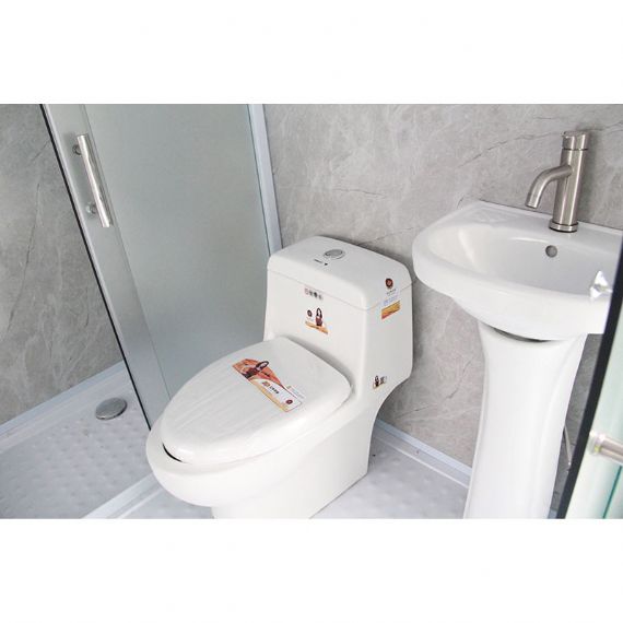 Maison de récipient de paquet plat avec la salle de bains d'unité - FPCH021