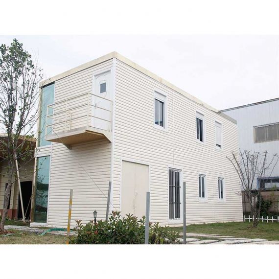 Maison de conteneurs modulaire à deux étages avec escalier en acier - FPCH032