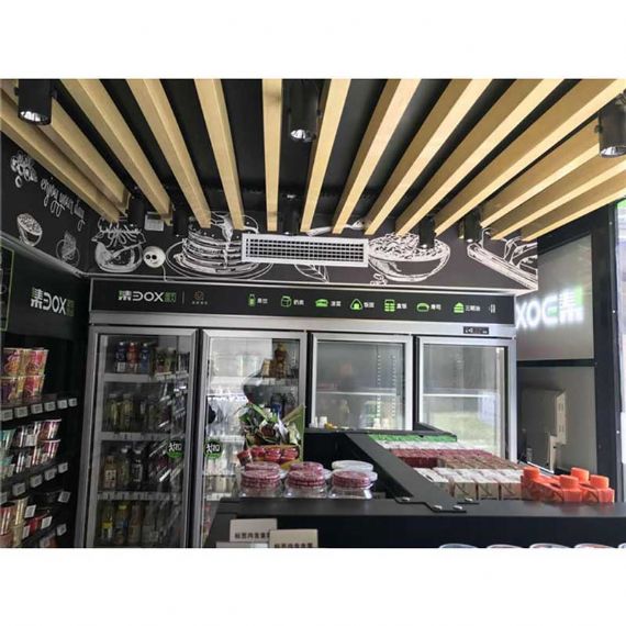 Utilisation modulaire de maison de récipient de paquet plat pour le magasin - FPCH033